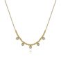 Gabriel & Co. 14K Yellow Gold Bujukan Bead Necklace with Diamond Drops NK6693Y45JJ
