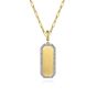Gabriel & Co. 14K Yellow Gold Diamond Personalize Medallion Necklace with Hollow Paperclip Chain NK7134Y45JJ