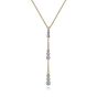 Gabriel & Co. 14K Yellow Gold Diamond Drop Y Necklace in size 17.5 inch NK7209Y45JJ