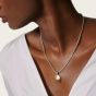 John Hardy Silver And 18K Gold Dot Hammered Reversible Pendant Necklace