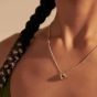 John Hardy Classic Chain Small Sugarloaf Pendant, Silver, Hammered Gold
