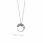 John Hardy Legends Naga Brushed Dragon Head Pendant Necklace with Blue Sapphire Eyes NZS650125BHBSP