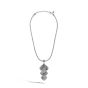 John Hardy Classic Chain Silver, Hammered 18K Gold Pendant Necklace