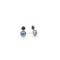 Marco Bicego Jaipur Color 18K Yellow Gold and Mixed Blue Topaz Two Tone Stud OB1518 MIX725 Y 02