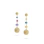 Marco Bicego Africa 18K Yellow Gold and Multi-Colored Gemstone Drop Earrings OB1625 MIX02 Y 02