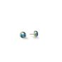 Marco Bicego Jaipur Color 18K Yellow Gold & Blue Topaz Petite Stud Earrings OB957 TP01 Y 02