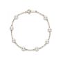 Mikimoto Akoya Pearl 5 x 5.5mm Yellow Gold Station Bracelet