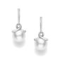 Mikimoto White South Sea & Diamond Twist Drop Earrings PEA1053NDW