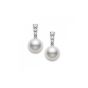 Mikimoto Morning Dew White South Sea Pearl & Diamond Earrings