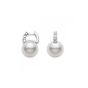 Mikimoto White South Sea Pearl & Diamond Hoop