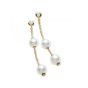 Mikimoto Pearls in Motion Akoya Pearl 7-7.5mm & Diamond Yellow Gold Earrings