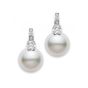Mikimoto Moonlight White South Sea Pearl and Diamond Earrings