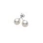 Mikimoto A+ Akoya Pearl Stud White Gold Earrings