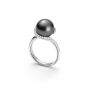 PRA864BDW Mikimoto Twist Black South Sea Pearl & Diamond Ring