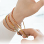 Roberto Demeglio "Exstensible" 18K Rose Gold Stretch Pink Sapphire Tennis Bracelet BTE65ZR