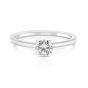 Momenti 14K White Gold 0.50 ct Round Brilliant Diamond Solitaire Ring
