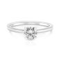 Momenti 14K White Gold 0.70 ct Round Brilliant Diamond Solitaire Ring