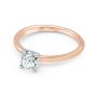 Momenti 14K Rose Gold 0.50 ct Round Brilliant Diamond Solitaire Ring