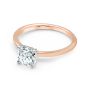 Momenti 14K Rose Gold 0.70 ct Round Brilliant Solitaire Ring 