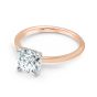 Momenti 14K Rose Gold 0.90 ct Round Brilliant Solitaire Ring