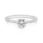 Momenti 14K White Gold 0.70 ct Round Brilliant Diamond Solitaire Ring 