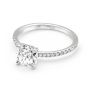 Momenti 14K White Gold 0.90 Carat Round Brilliant diamond Solitaire Ring