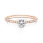 Momenti 14K Rose Gold 0.53 ct Round Brilliant Diamond Solitaire Ring