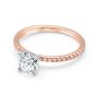 Momenti 14K Rose Gold 0.70 ct Round Brilliant Diamond Solitaire Ring