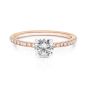 Momenti 14K Rose Gold 0.70 ct Round Brilliant Diamond Solitaire Ring
