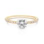 Momenti 14K Yellow Gold 0.70 ct Round Brilliant Diamond Solitaire Ring