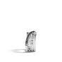 John Hardy Sterling Silver Bamboo Crossover Ring with Black Sapphire RBS59394BLSBN