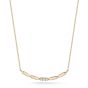 Dana Rebecca 14K Yellow Gold Melody Eden Curved Bar Diamond Necklace 