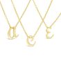 Roberto Coin 18K Yellow Gold Princess Cursive Initial Pendant Necklace