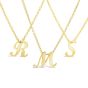 Roberto Coin 18K Yellow Gold Princess Cursive Initial Pendant Necklace