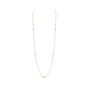 Sloane Street Yellow Gold White Topaz Long Necklace SS-CH007C-WT-Y