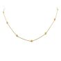 Sloane Street Yellow Gold Station Necklace SS-CH013D-Y