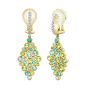 Sloane Street 18K Yellow Gold Marquise Topaz, Peridot, and Diamond Bubble Earrings 