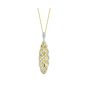 Sloane Street Yellow Gold Diamond Pendant Necklace SS-P003F-WDCB-Y