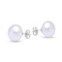 James Free 18K White gold 15MM Pearl Earrings. - FINAL SALE