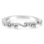 White gold vintage wedding band