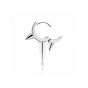 Maria Tash 14K White Gold Long Triple Spike Clicker Earring 6.5mm XR3SPL65
