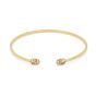 GG Cuff Bracelet with Diamond G's in 18kt Yellow Gold YBA481662001