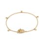 Gucci Running G Yellow Gold Diamond Toggle Bracelet YBA481671001