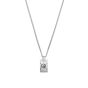 Gucci Ghost Silver Dog Tag Chain Necklace
