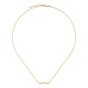Gucci 18K Yellow Gold Link To Love Bar Necklace 