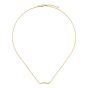 Gucci 18K Yellow Gold Link To Love Bar Necklace 