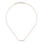 Gucci 18K Rose Gold Link To Love Bar Necklace