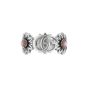 Gucci Sterling Silver GG Marmont Mother-of-Pearl Ring