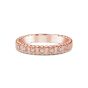 James Free Jewelers 14K Rose Gold Fluted 7 Diamond Ring