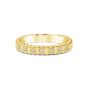 James Free Jewelers 14K Yellow Gold Fluted 7 Diamond Ring